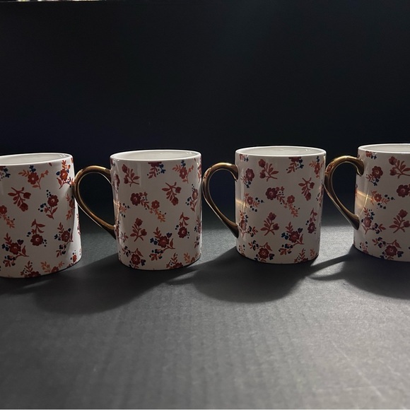 Martha Stewart Collection Floral Mugs Lot Of 4 - Picture 7 of 10